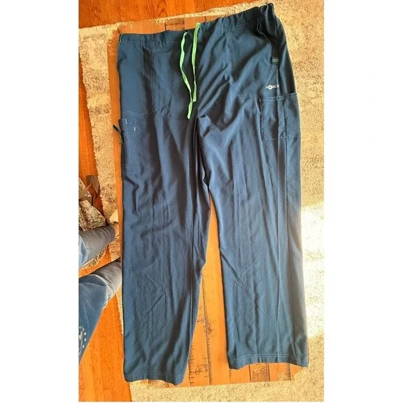 Carhartt Force Scrub cross flex pants scrub bottoms navy blue Tall 2xl - Picture 7 of 12